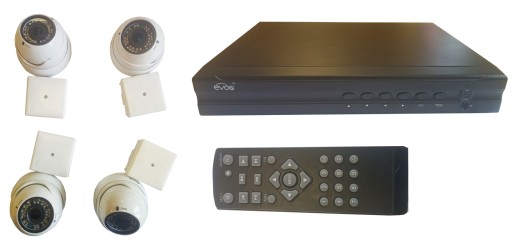 ZESTAW MONITORINGU 4 KAMERY + REJESTRATOR EVOS 1.3