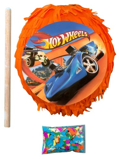 PINIATA urodzinowa HOT WHEELS AUTO SAMOCHODY + GRATISY