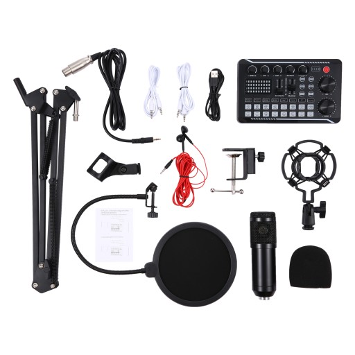 Suspension Microphone Kit Professional Sound Card