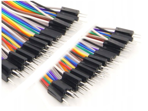 Przewody kable zworki Arduino Męsko-Męskie 40szt.