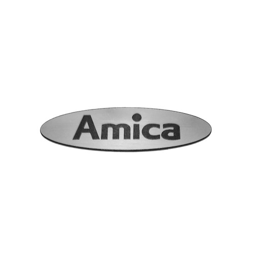 Naklejka Emblemat AMICA srebrna 75x21mm