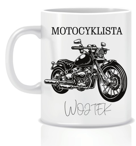 KUBEK MOTOCYKLISTY motor + IMIĘ prezent URODZINY