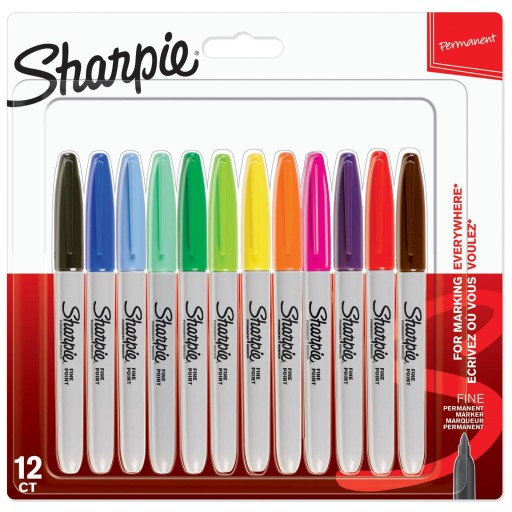 Marker Sharpie Fine 12 kolorów