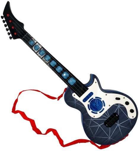 Gitarka elektryczna na baterie światło dźwięk melodie gitara zabawkowa