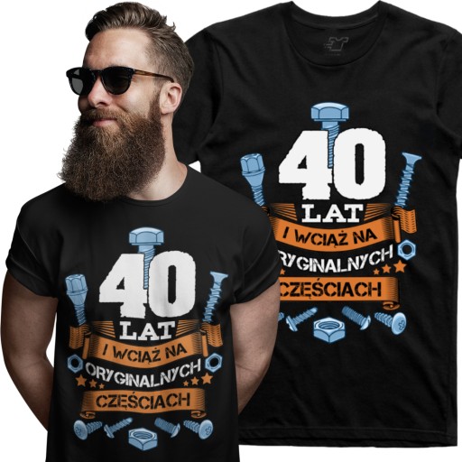 Koszulka na 40 urodziny Personalizacja lat M