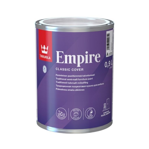 TIKKURILA Empire 0,9L Baza C - Emalia alkidowa do drewna i metalu