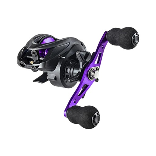 Classic Baitcasting Fishing Reel, Gear Ratio 6.3:1 Metal L/R Blue Left Hand