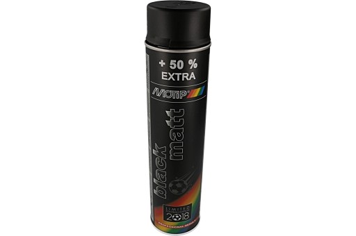Lakier SPRAY CZARNY MATOWY MOTIP 600ml