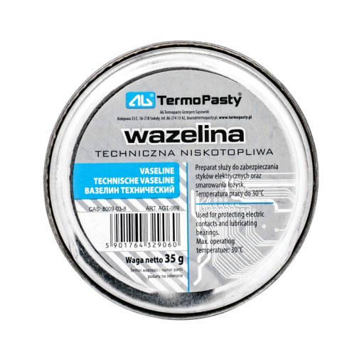 WAZELINA TECHNICZNA do styków NISKOTOPLIWA 35g