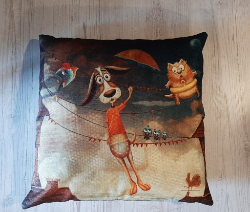 Poduszka zwierzaki piesek dziecka bajkowa vintage