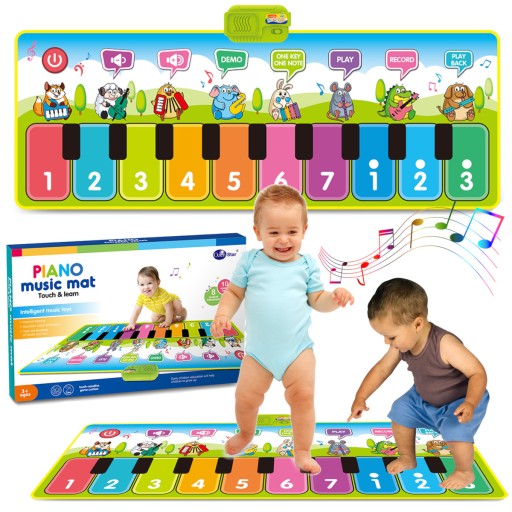OUTLET MATA MUZYCZNA do TAŃCZENIA PIANINKO NAGRYWA 130x48