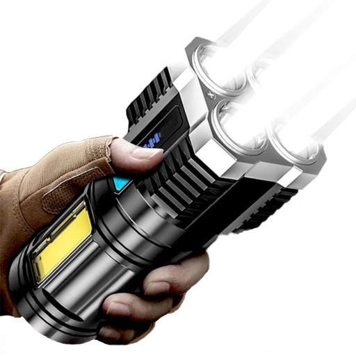 LATARKA SZPERACZ AKUMULATOROWA T6 LED COB USB