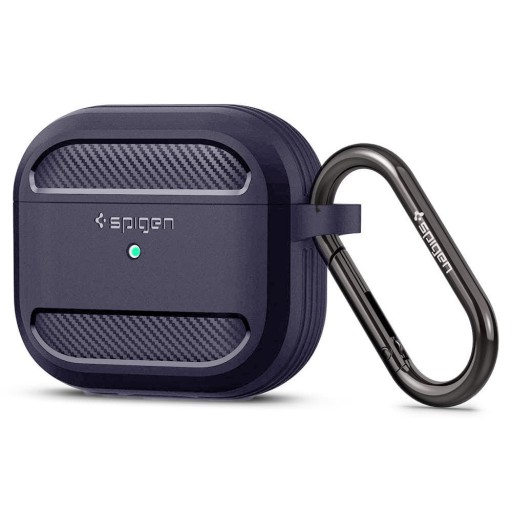 SOLIDNE ETUI SPIGEN RUGGED ARMOR DO SŁUCHAWEK APPLE AIR PODS 3 FIOLETOWE