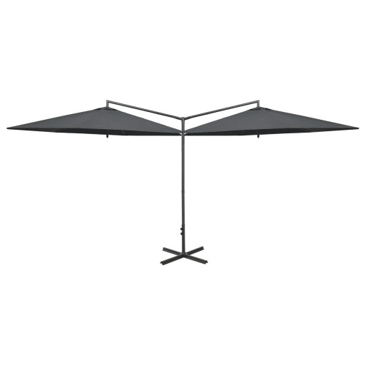 PODWÓJNY PARASOL OGRODOWY SKŁADANY 600 cm