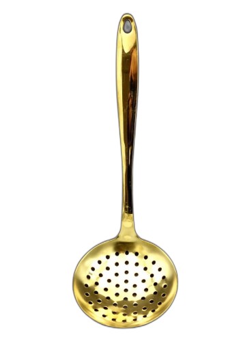 Cedzak Sitko Złota szumówka Łyżka kuchenna 34 cm