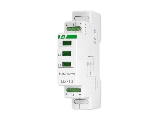 F&F LAMPKA SYGNALIZACYJNA LED 3F ZIELONA PL