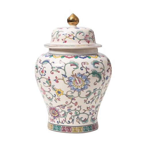 Ginger Jar Vase Porcelain Ginger Jar White 15x23cm