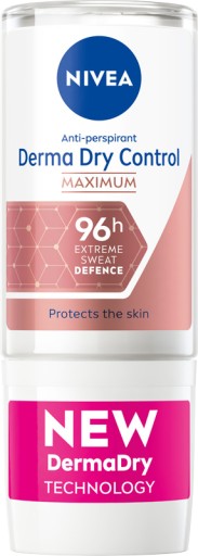 NIVEA Derma Dry Control Female Antyperspirant roll-on, 50 ml