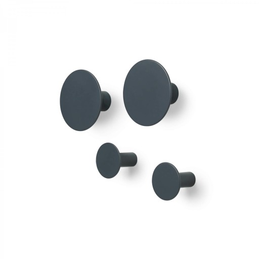 ZESTAW CZTERECH ELEGANCKICH WIESZKAÓW ŚCIENNYCH BLOMUS GUNMETAL