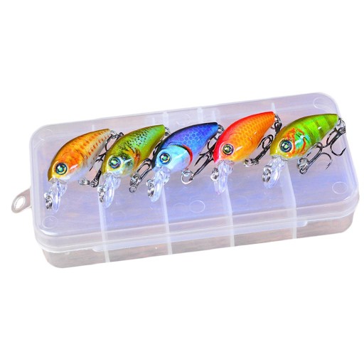 3D Eyes Mini Minnow Przynęty Poper Sinking Micro