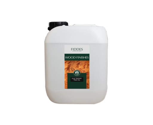 FIDDES Olej tekowy bezbarwny do drewnianych mebli ogrodowych TEAK OIL 5L