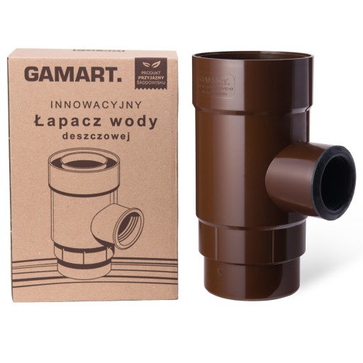 Łapacz | Zbieracz wody deszczowej 100mm jasny brąz