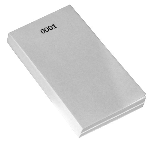 Numerowany notes kelnerski, bloczek 100 ark