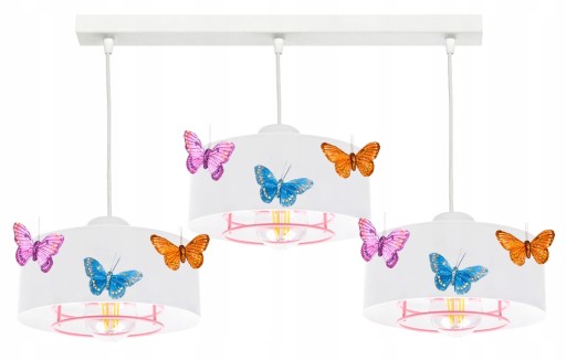Lampa wisząca MOTYLEK SPIRO 3 żyrandol loft