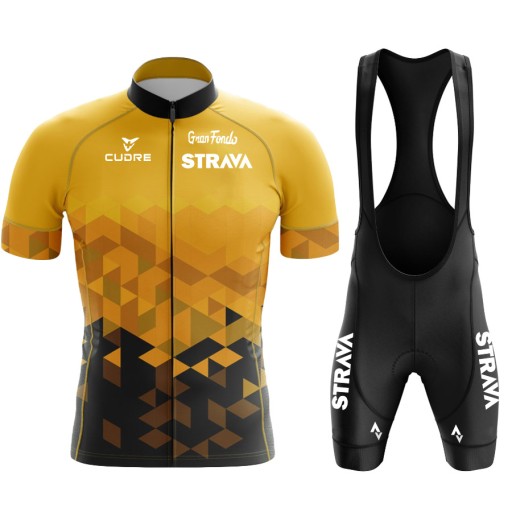 STRÓJ ROWEROWY STRAVA SPODENKI ŻELOWE KOSZULKAXL