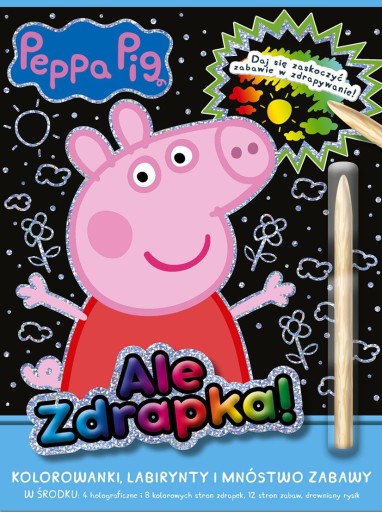 ŚWINKA PEPPA PIG ALE ZDRAPKA ZDRAPYWANKA + RYSIK