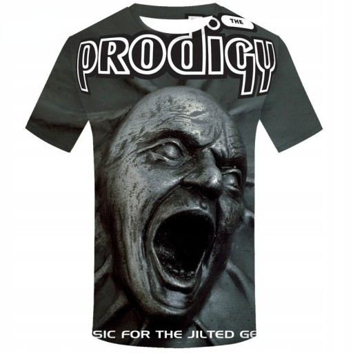 Męska koszulka 3d Band The Prodigy Fun,,A