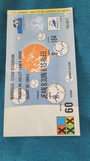 Bilet Korea - Meksyk Mistrzostwa Świata 1998 Francja