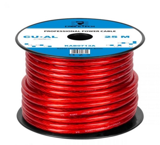 Kabel przewód zasilający do wzmacniacza 8mm CU+AL