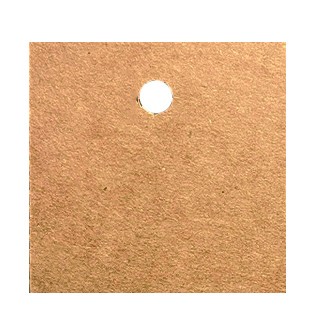 zawieszki ekologiczne EKO kraftowe 5x5cm kwadrat