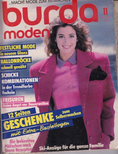 .BURDA-11/1987 j. niemiecki