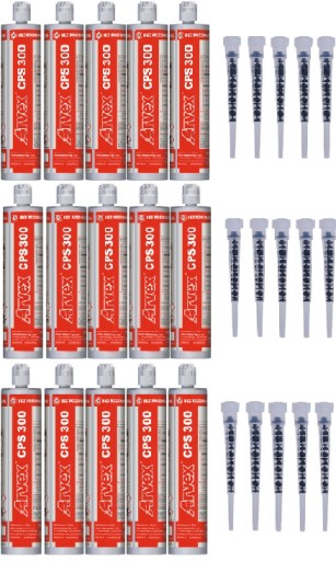 HM kotwa kotwy chemiczna żywica ARVEX CPS300 15szt