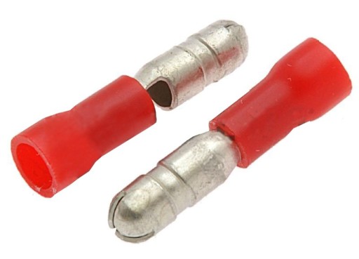 KMOR4 Wtyk konektor okrągły izolowany 4mm 10szt.