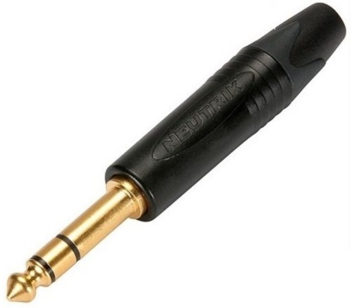 NEUTRIK NP3X-B ZŁOCONY WTYK DUŻY JACK 6,3mm STEREO