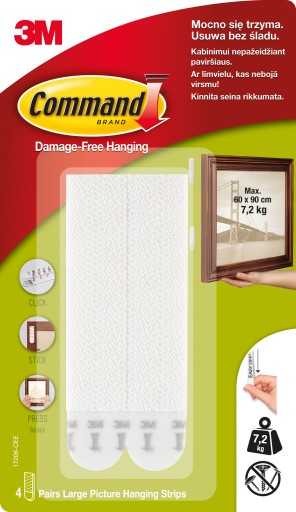 COMMAND RZEPY DO OBRAZOW DUŻE 4SZT