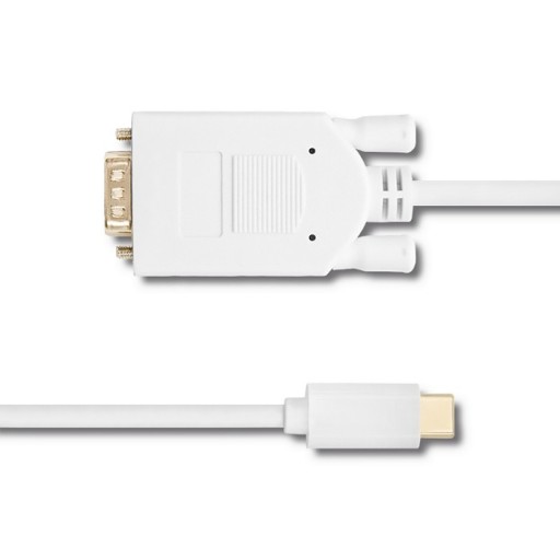 1m Kabel USB Adapter USB-C typ C / VGA HD Qoltec