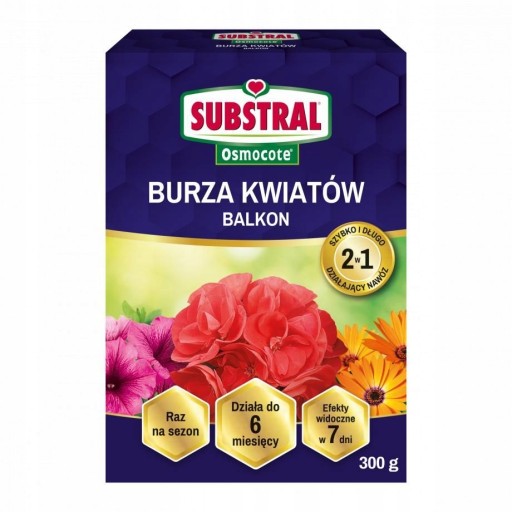 NAWÓZ OSMOCOTE BURZA KWIATÓW 300G SUBSTRAL BALKON