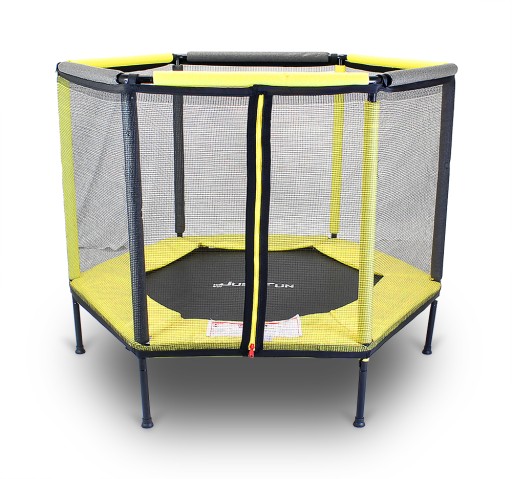 TRAMPOLINA-KOJEC DZIECIĘCA DO DOMU I OGRODU 140 YELLOW