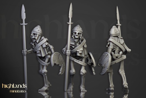 Skeleton 4 - Highlands Miniatures