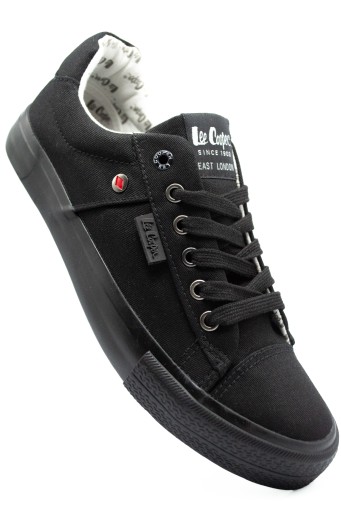Buty Trampki męskie Lee Cooper tenisówki czarne obuwie sportowe niskie 44
