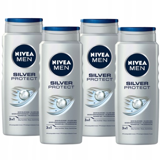 NIVEA MEN żel pod prysznic męski zestaw 4x500ml