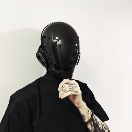 MASKA Cyberpunk hełm z maską maska świąteczna Hal