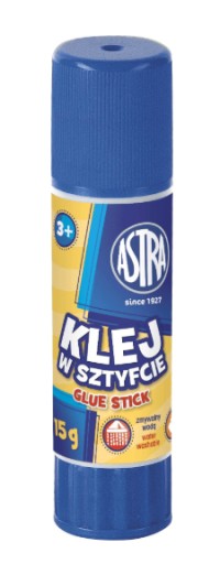 KLEJ W SZTYFCIE 15g ASTRA szkolny biurowy
