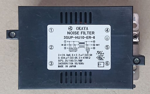Filtr Okaya 3SUP-HU10-ER-6 3PH 10A