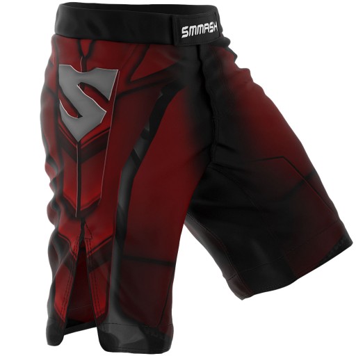 SPODENKKI MMA PRO SMMASH - RED ARMOUR - XL