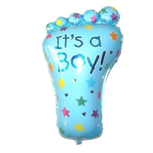 BALON FOLIOWY STOPA NIEBIESKI